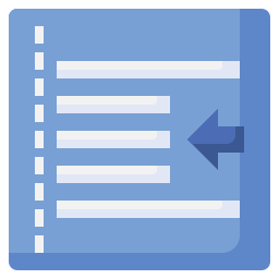 Left indentation icon