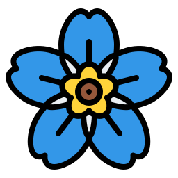 Alpine forget me not icon