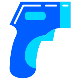 Пистолет-термометр иконка