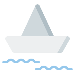 bateau de papier Icône