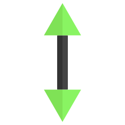 verticale pijl icoon