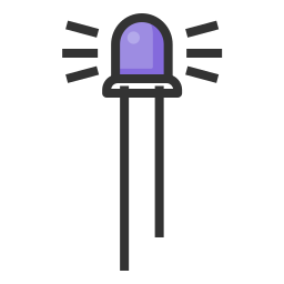 Led lamp icon