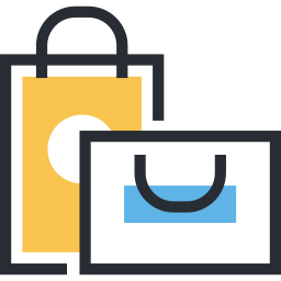 Shopping bags icon