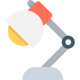 lámpara de escritorio icono