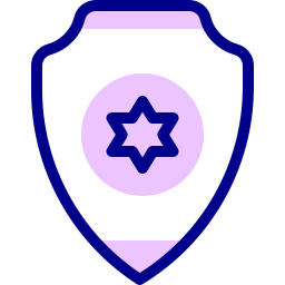 distintivo della polizia icona