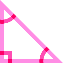 trójkąt prostokątny ikona