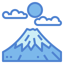 montaña fuji icono