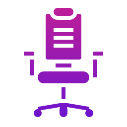 Desk chair icon