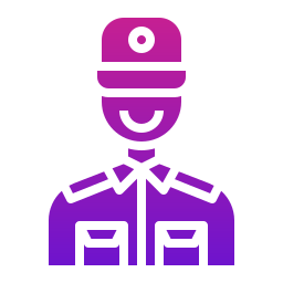 guardia de seguridad icono