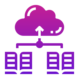 almacenamiento en la nube icono