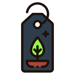 etiqueta ecológica icono