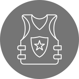 Bulletproof vest icon