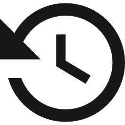 botão do relógio histórico Ícone