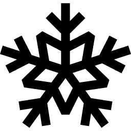 ornement de flocon de neige de noël Icône