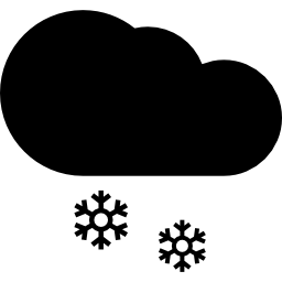 Snowing sky icon