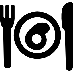 placa de restaurante Ícone