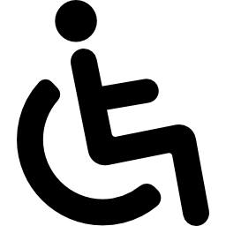 señal de acceso para sillas de ruedas icono