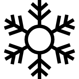fiocco di neve di natale icona
