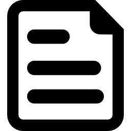 Document with folded corner icon