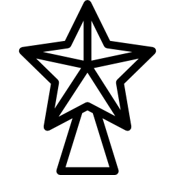 Christmas star ornament icon