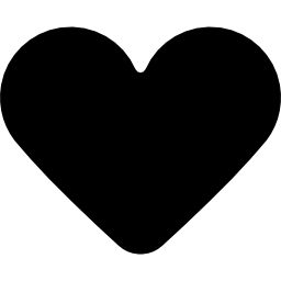 corazon negro icono