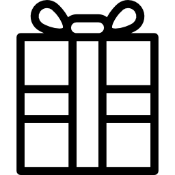 regalo de navidad icono