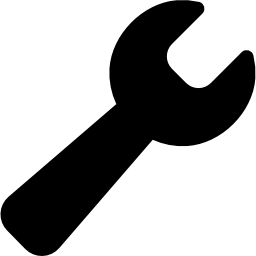 Black wrench icon