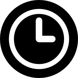 Black clock icon