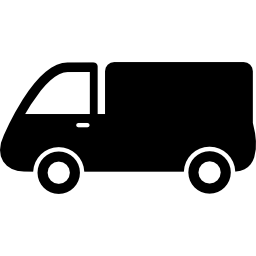 Вид сбоку фургон иконка