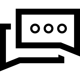 줄임표가있는 말풍선 icon