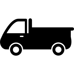 widok z boku ciężarówki ikona