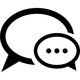 Round chat bubbles icon