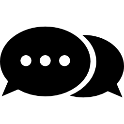 burbujas de chat con puntos suspensivos icono