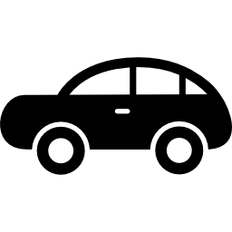 vista lateral del coche icono