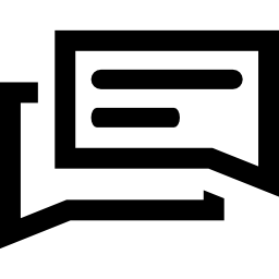 선이있는 말풍선 icon