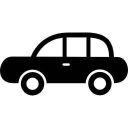 widok z boku samochodu ikona