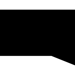 burbuja de chat negra icono