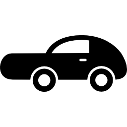 vista laterale dell'auto sportiva icona
