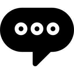 Speech bubble with ellipsis icon
