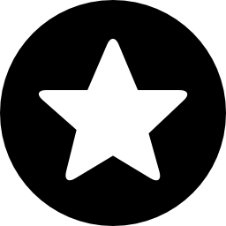 Star inside circle icon