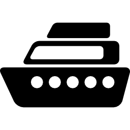Yacht side view icon