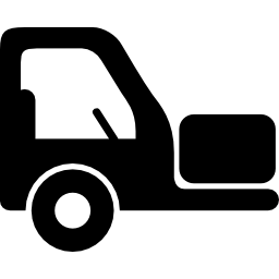 Truck cabin side view icon