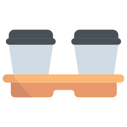 tazze di caffè icona
