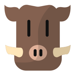 Wild boar icon