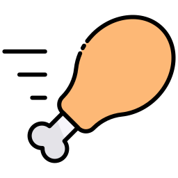 Chicken leg icon