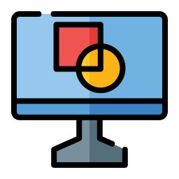 gráfico de computadora icono