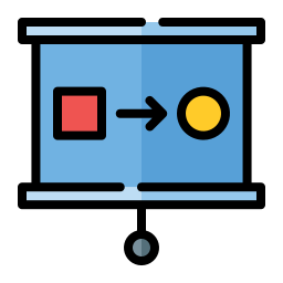 estrategia de planificación icono