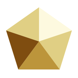 schema del pentagono icona