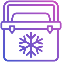 Portable fridge icon