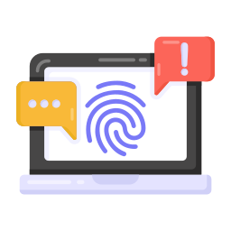 Fingerprint mark icon